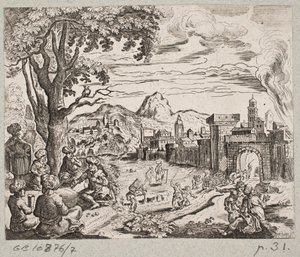 Kuvitus Adam Oleariukselle, "Persialainen Rosenthal, nerokas runoilija Schich Saadi […]", Schleswig 1660 tekijältä Christian Rothgiesser