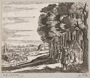 Kuvitus Adam Oleariukselle, "Persialainen Rosenthal, nerokas runoilija Schich Saadi […]", Schleswig 1660 tekijältä Christian Rothgiesser