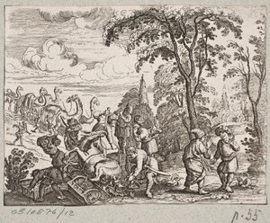 Kuvitus Adam Oleariukselle, "Persialainen Rosenthal, nerokas runoilija Schich Saadi […]", Schleswig 1660 tekijältä Christian Rothgiesser