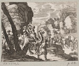 Kuvitus Adam Oleariukselle, "Persialainen Rosenthal, nerokas runoilija Schich Saadi […]", Schleswig 1660