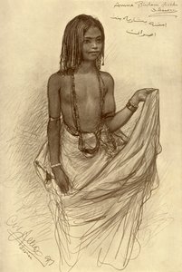 Bishari tyttö, More, Egypti,