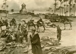 Karavaani Mit-Rahinessa, 1898. tekijältä Christian Wilhelm Allers