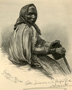 Vanhempi intiaani nainen, Wadsworth, Nevada, Yhdysvallat, 1898.