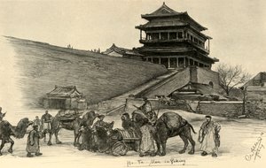 Hatman Gate, Peking, Kiina, 1898.