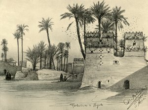 Talot Nagadassa, Egyptissä, 1898. tekijältä Christian Wilhelm Allers
