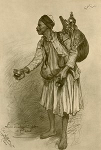 Limonadimyyjä, Kairo, Egypti, 1898. tekijältä Christian Wilhelm Allers