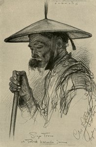 Singo Trono - mies purutupakka, Magelang, Java, 1898. tekijältä Christian Wilhelm Allers