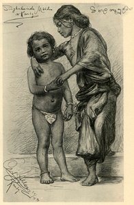 Sinhalesetytöt, Kandy, Ceylon, 1898. tekijältä Christian Wilhelm Allers