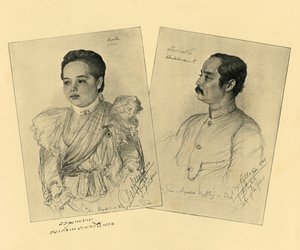 Siamin kuningas ja kuningatar, 1898. tekijältä Christian Wilhelm Allers