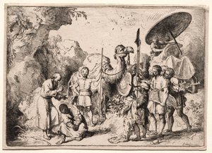 Diakoni Philip kastaa eunukkia tekijältä Christian Wilhelm Ernst Dietrich
