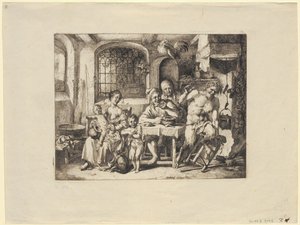 Satyr maanviljelijän luona