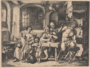 Satyr talonpoikien talossa tekijältä Christian Wilhelm Ernst Dietrich