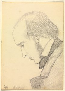 Muotokuva William Michael Rossetista, n. 1853. tekijältä Christina Georgina Rossetti