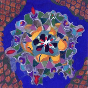 Meditaatio 10, k. 2017 (akryyli kankaalle) tekijältä Christina Saj