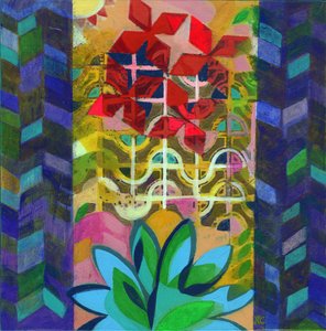 Meditaatio 14, k. 2017 (akryyli paneelille).