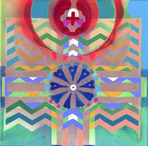 Meditaatio 30, k. 2017 (akryyli kankaalle)