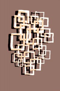 Päällekkäiset geometriset neliöt