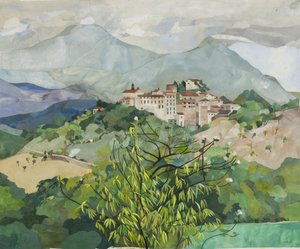 Amelian ravintola, 2013 (vesivärillä maalattu paperikollaasi)