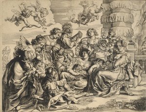 Rakkauden puutarhan vasen kortteli, 1630-luku.