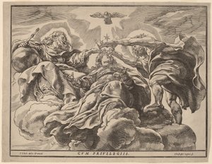 Neitsyen kruunaus tekijältä Christoffel Jegher after Sir Peter Paul Rubens