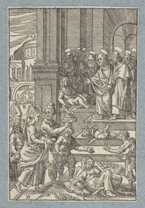 Ananias ja Sapphira tekijältä Christoffel van Sichem (II)