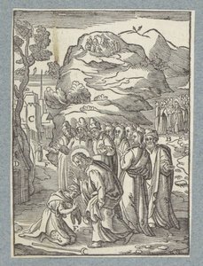 Kristus parantaa spitaalisen tekijältä Christoffel van Sichem (II)