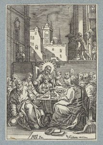Viimeinen ehtoollinen tekijältä Christoffel van Sichem (II)
