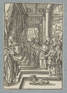 Stefanus ylipapin edessä tekijältä Christoffel van Sichem (II)