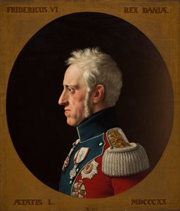 Frederick VI:n muotokuva Tanskasta 1768-1839, 1839. tekijältä Christoffer Wilhelm Eckersberg