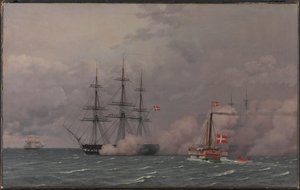 Kööpenhaminan satama 1. toukokuuta 1832 tekijältä Christoffer Wilhelm Eckersberg