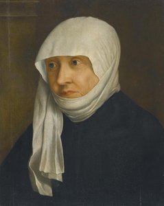 Naisen muotokuva, jonka uskotaan olevan Sabina Baijerilainen (1492-1564). tekijältä Christoph Amberger