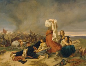 Lipanin taistelu vuonna 1434 tekijältä Christoph Christian Ruben