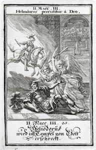 Jumala pelottelee Heliodorusta temppelissä, 2 Makkabiaa (3:21-28), 1695