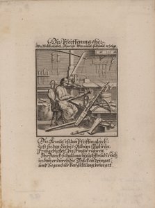 Puhallinsoittimen valmistaja tekijältä Christoph Weigel the Elder