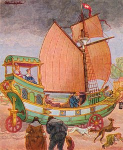 Segelwagen / Purjehdusauto (värilitro)