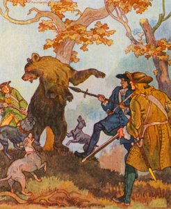 Barenjagd / Karhunmetsästys (värilitro)