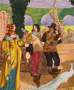 Lustgarten / Huvipuutarha (värilitografia)
