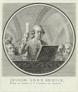 Säveltäjä Franz Xaver Richterin muotokuva 1709-1789, 1785.