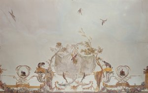 Grande Singerie, yksityiskohta, n. 1735 (seinämaalaus) tekijältä Christophe Huet