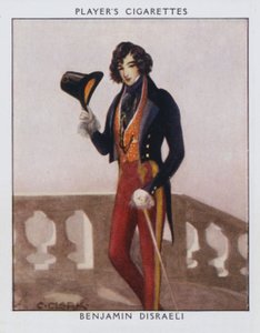 Benjamin Disraeli (väri litho) tekijältä Christopher (after) Clark