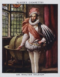 Sir Walter Raleigh (väri litho)