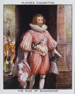 El duc de Buckingham, Steenie, favorit del rei Jaume I (litografia en color) finlandès