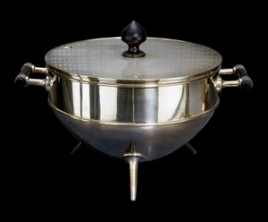 Argenterie: Christopher Dresserin (1834-1904) hopeinen metallihuokkaus ja ebene Noin 1880 Pariisi, musee d
