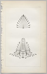 Koristeellisen suunnittelun taide: liite, joka ilmoittaa kellonajat, jolloin kukat avautuvat, julkaisija Day & Son, Lontoo, 1862 tekijältä Christopher Dresser