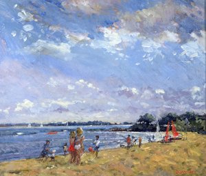 Ilta, Carnac (öljy kankaalle)