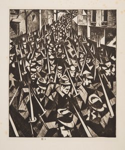 A Dawn, 1914, pubi. 1915. tekijältä Christopher Richard Wynne Nevinson