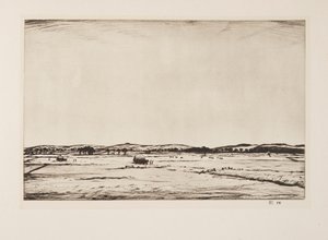 Sussex Downs, pubi. 1926. tekijältä Christopher Richard Wynne Nevinson