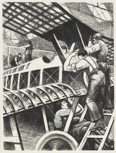Osien kokoaminen, 1917 tekijältä Christopher Richard Wynne Nevinson