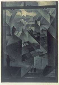 Toimistoikkunasta, 1918 (mezzotint)