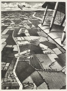 Ilmassa, 1917 tekijältä Christopher Richard Wynne Nevinson